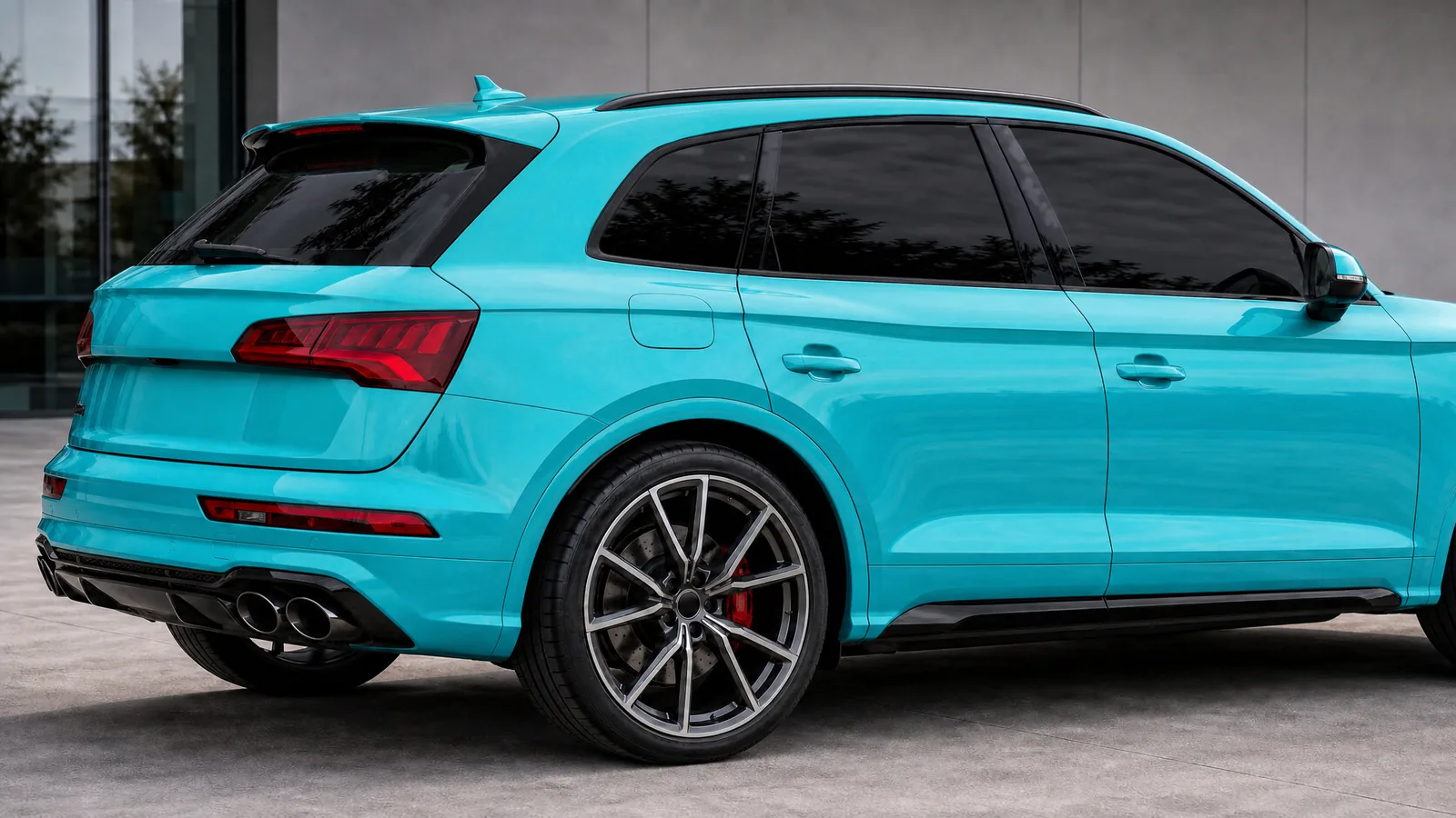 The same car with 35% tint